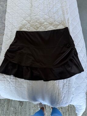 Lucky in Love Black Skirt Skort for Tennis, Pickleball, Golf, Gym, Zumba M